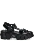 NEW ROCK touch-strap platform sandals - Black