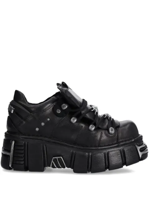 NEW ROCK Sneakers M-120N-S26 con suola rialzata e lacci