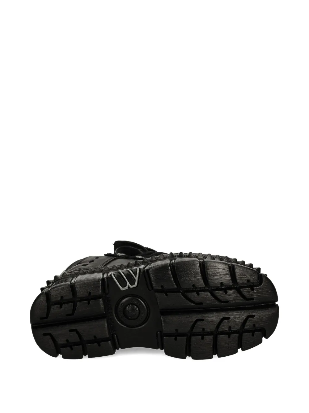 New Rock M-wall106-s13 Lace-up Platform Sneakers In Black