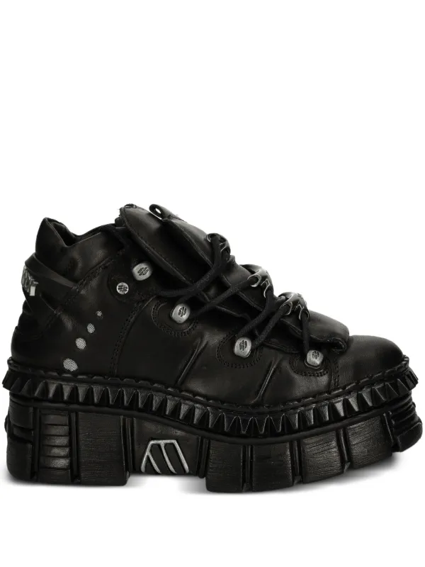NEW ROCK Tênis M-WALL106-S13 Com Cadarço | Preto | FARFETCH BR