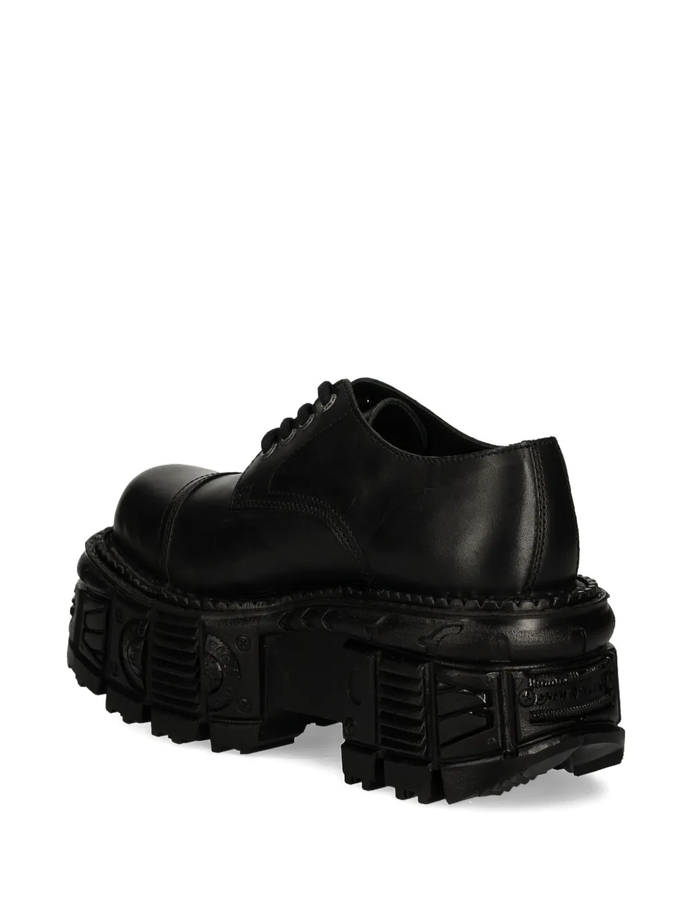 NEW ROCK 60mm lace-up platform shoes Black