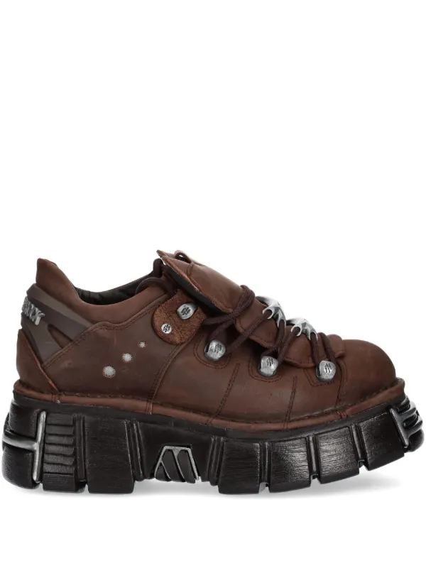 NEW ROCK プラットフォーム シューズ | ブラウン | FARFETCH JP