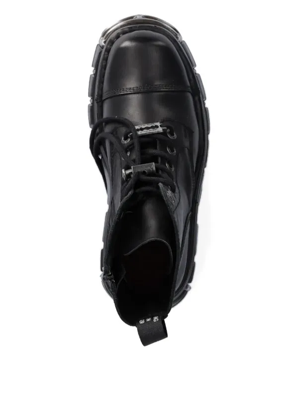 NEW ROCK Metallic M-NEWMILI083-S37 lace-up Platform Boots
