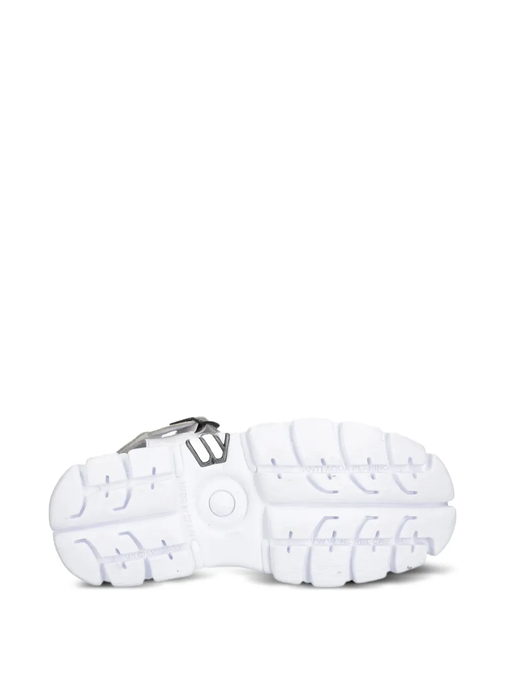 NEW ROCK buckle-detail platform sandals White