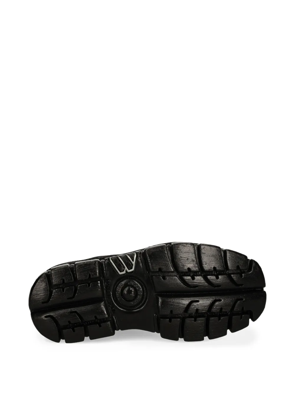 NEW ROCK 70 mm veterlaarzen met plateauzool Zwart