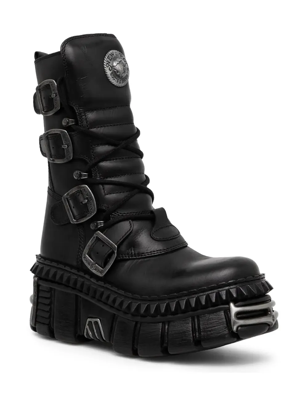 NEW ROCK 80mm buckle platform boots | Biker Boots | Image 2