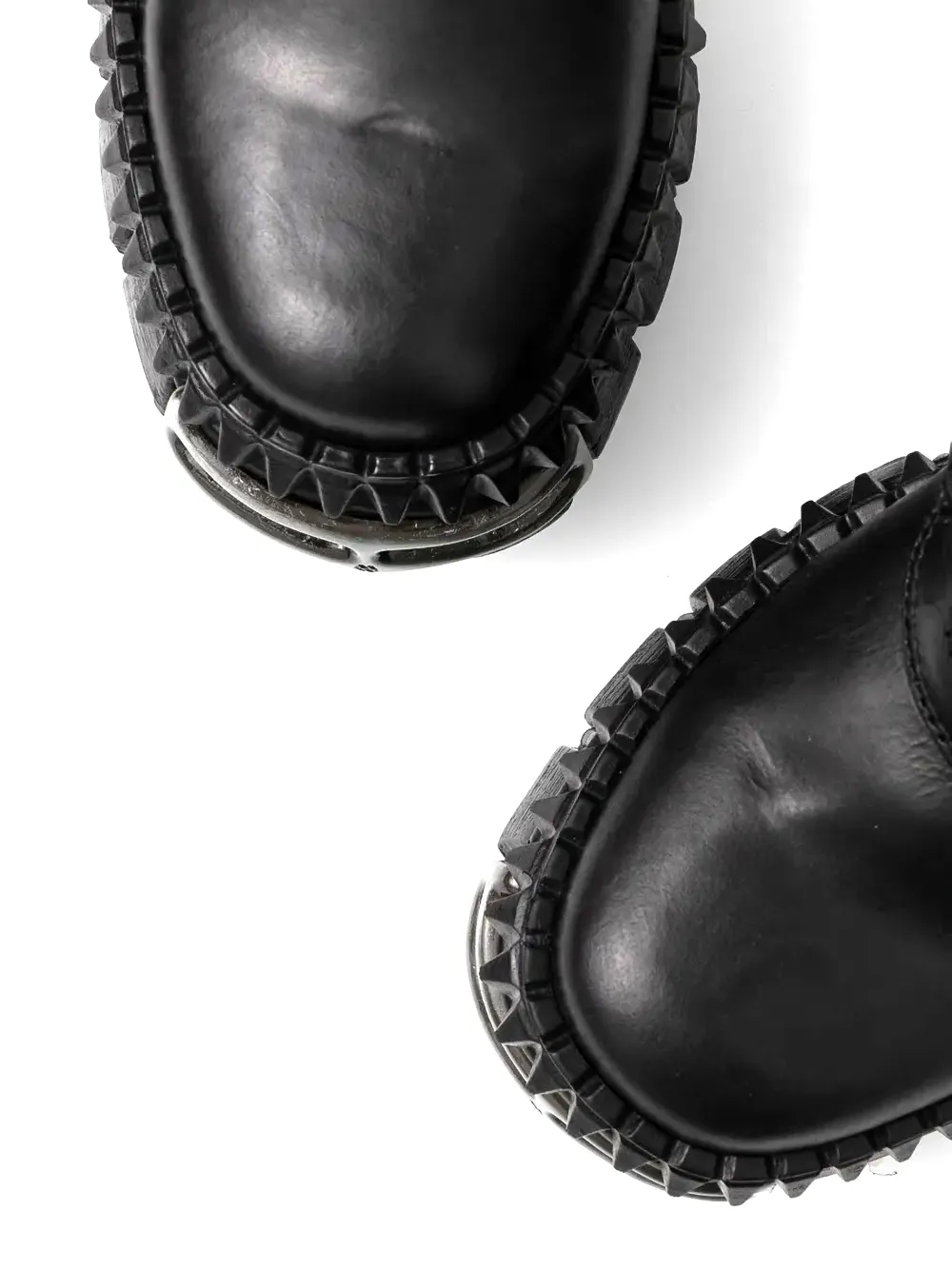 NEW ROCK 80mm laarzen met plateauzool en gesp Zwart