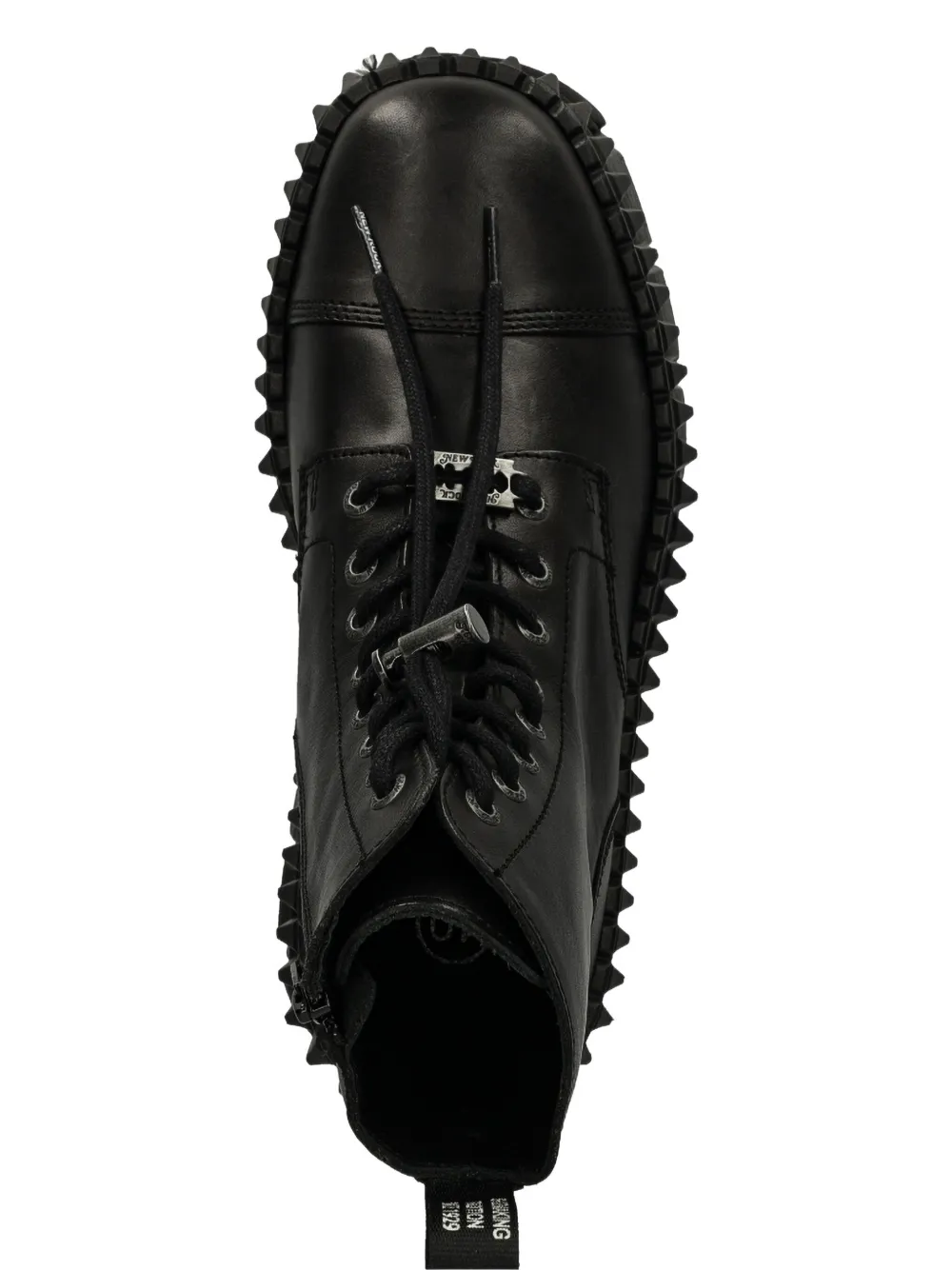NEW ROCK lace-up platform boots Black