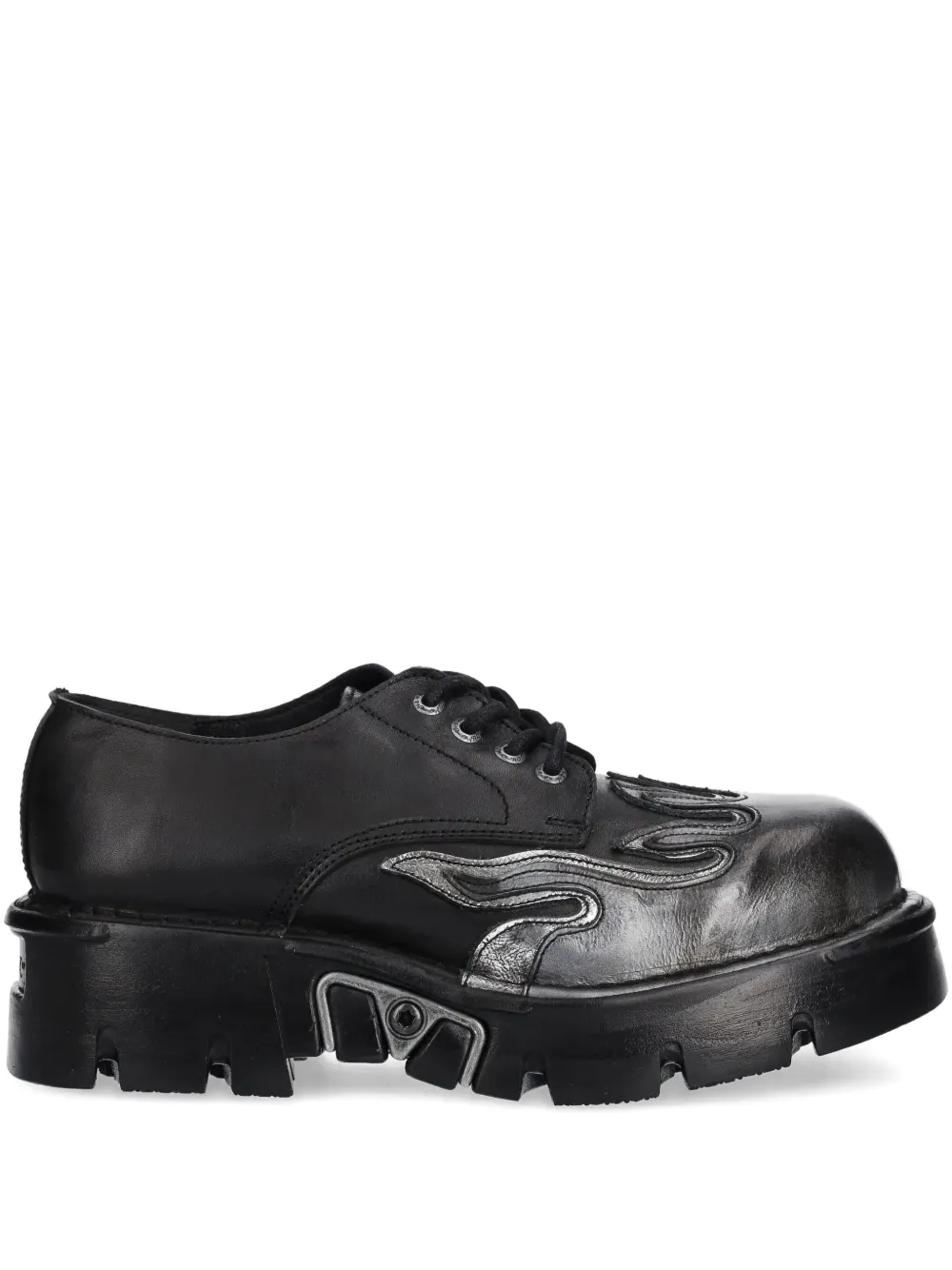 NEW ROCK flame-detail platform shoes | Black | Image 1