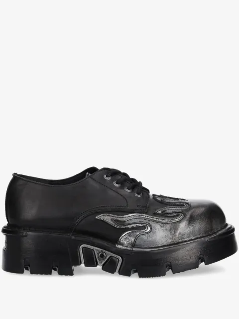 NEW ROCK flame-detail platform shoes