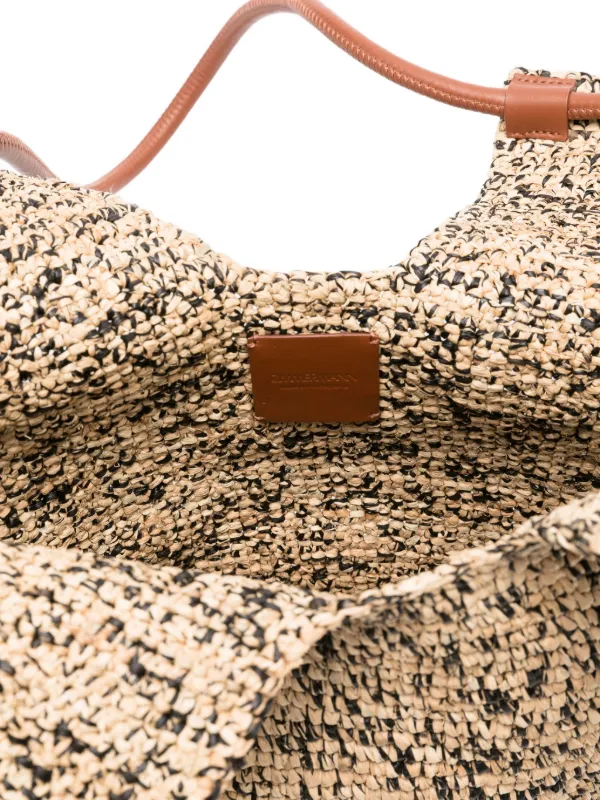 ZIMMERMANN レザーハンドル ビーチバッグ | ニュートラル ZIMMERMANN レザーハンドル ビーチバッグ | ニュートラル