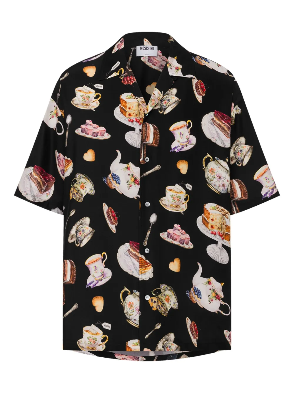 Moschino Overhemd met print Zwart