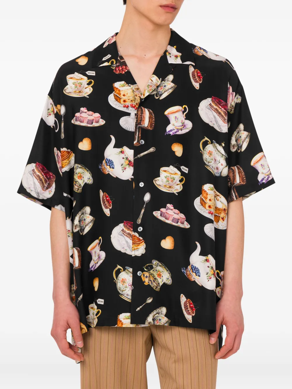 Moschino Overhemd met print Zwart