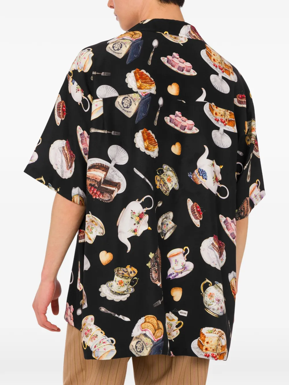 Moschino Overhemd met print Zwart