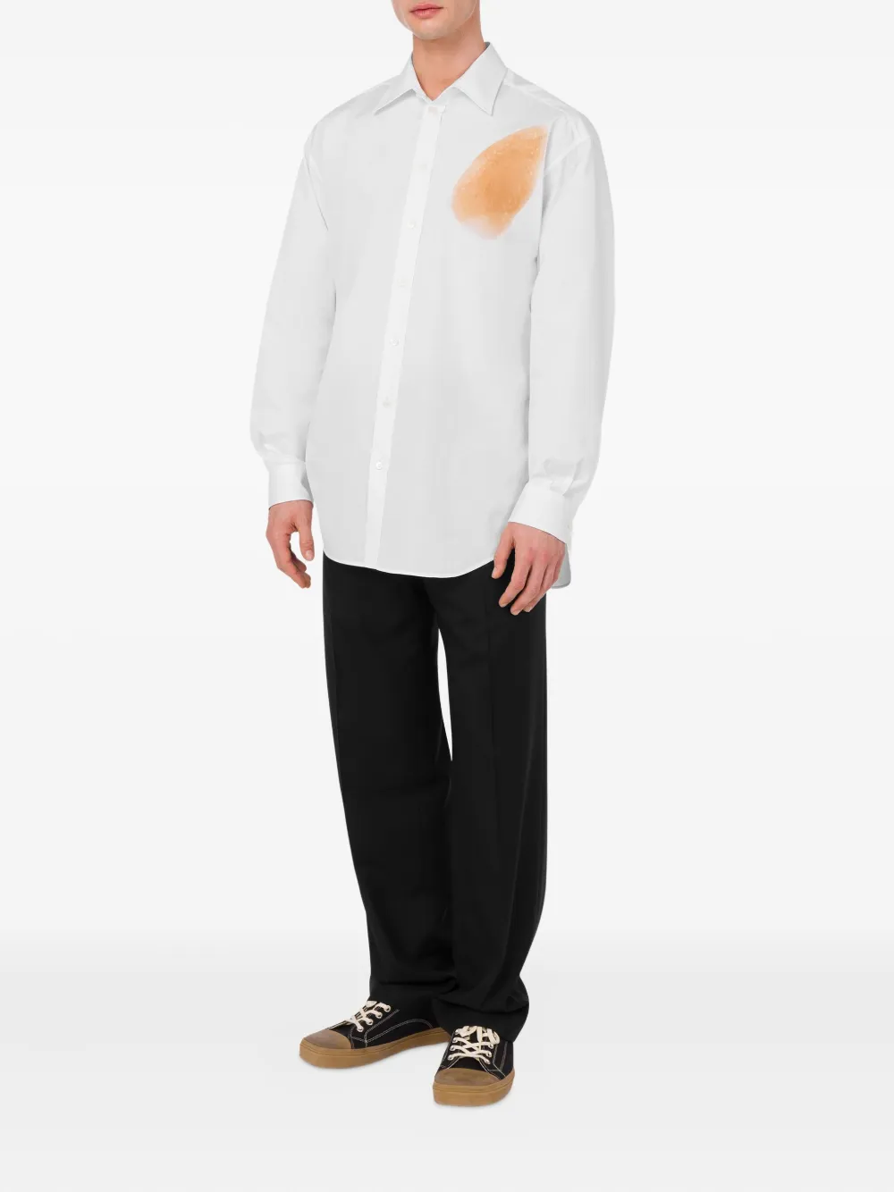 Moschino Overhemd met abstracte print Wit