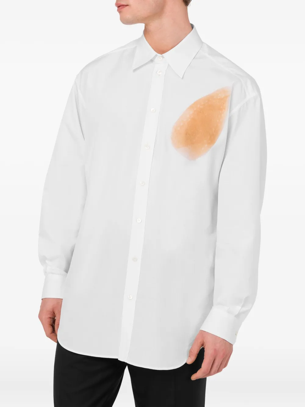Moschino Overhemd met abstracte print Wit