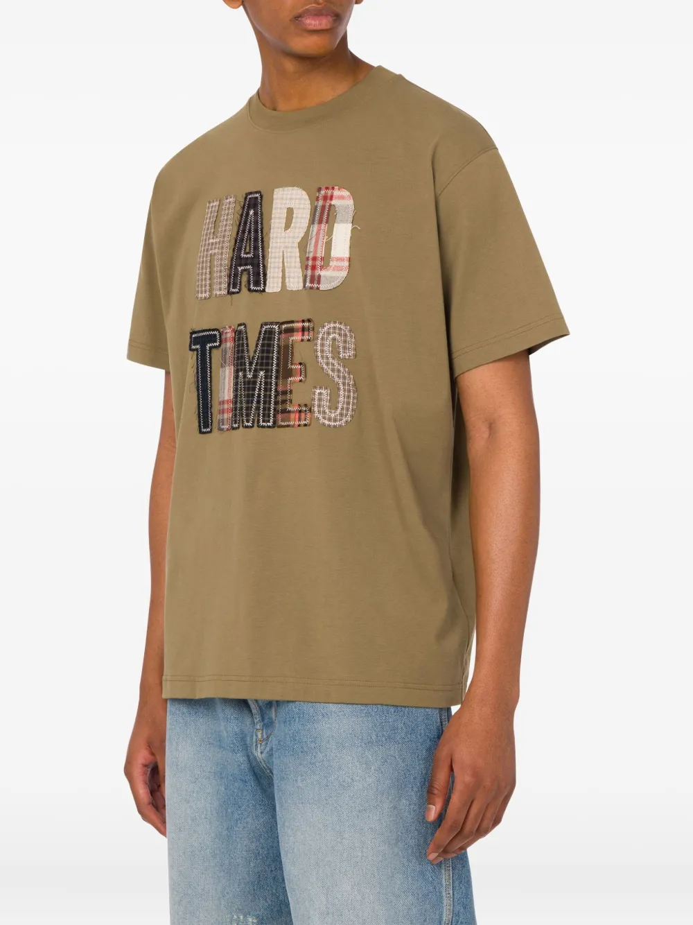 Moschino Katoenen T-shirt met tekst Groen