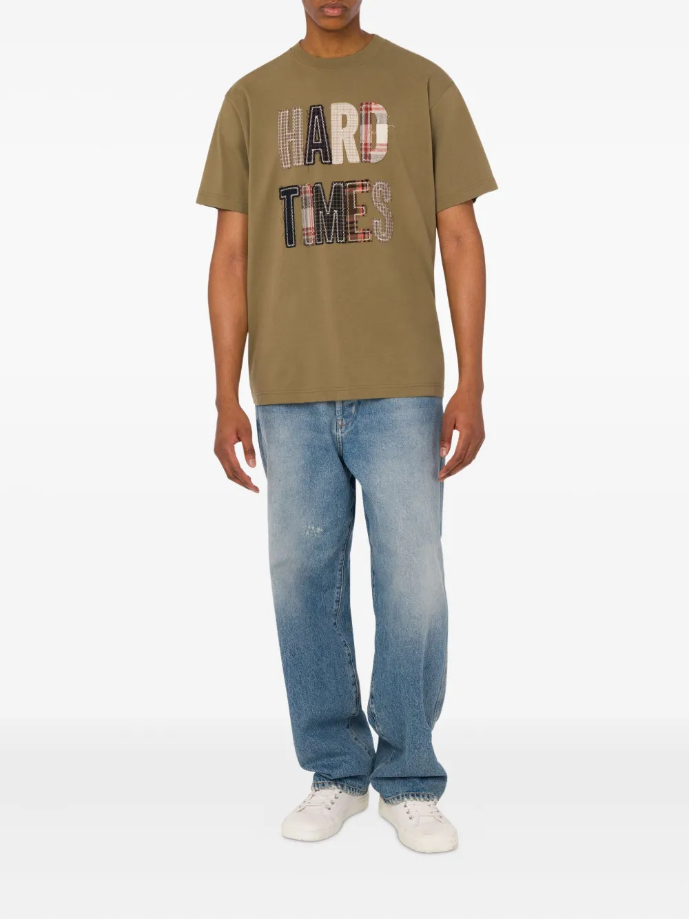 Moschino Katoenen T-shirt met tekst Groen