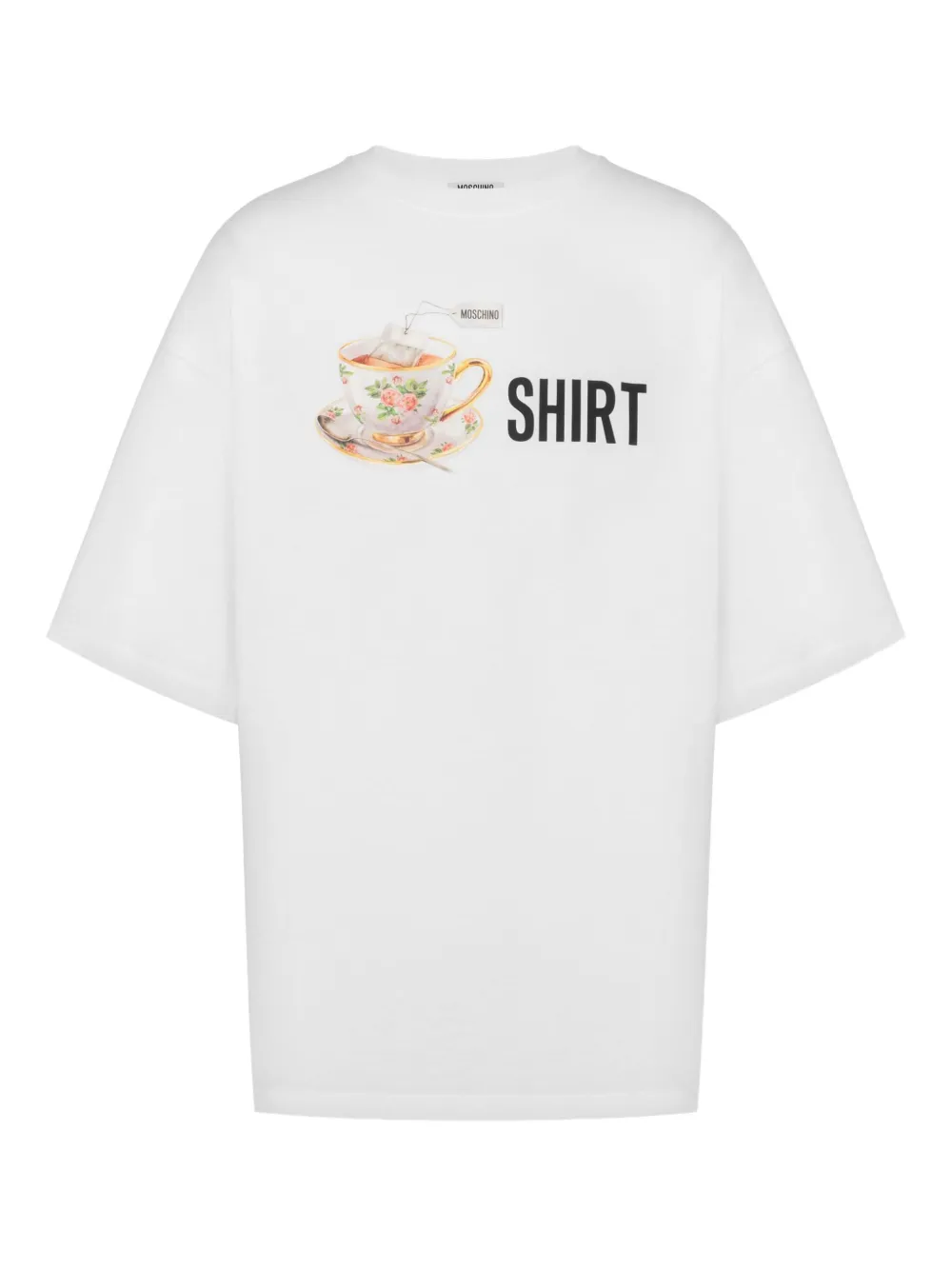 Moschino T-shirt met grafische print Wit