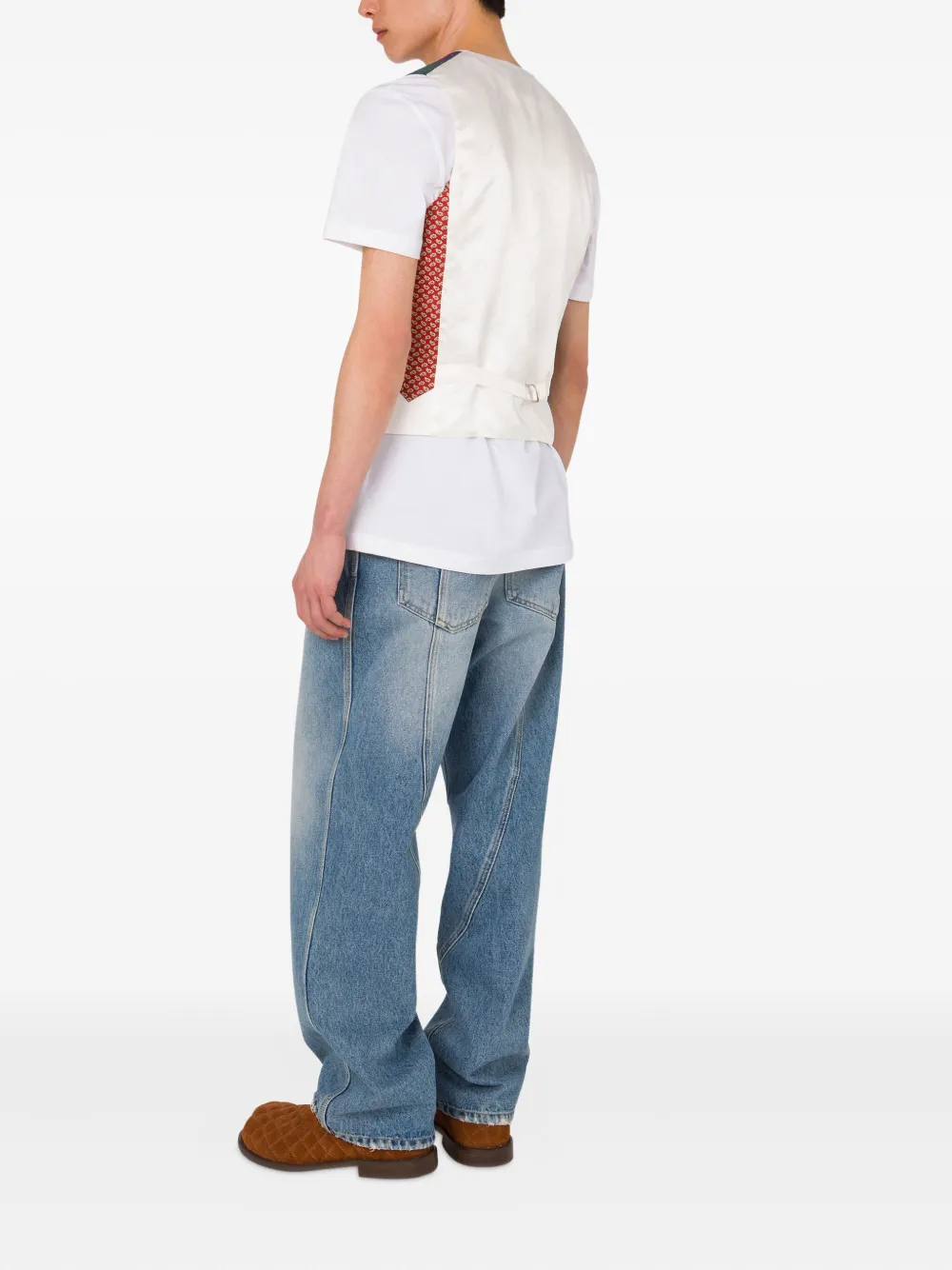 Moschino Gilet met patches Blauw