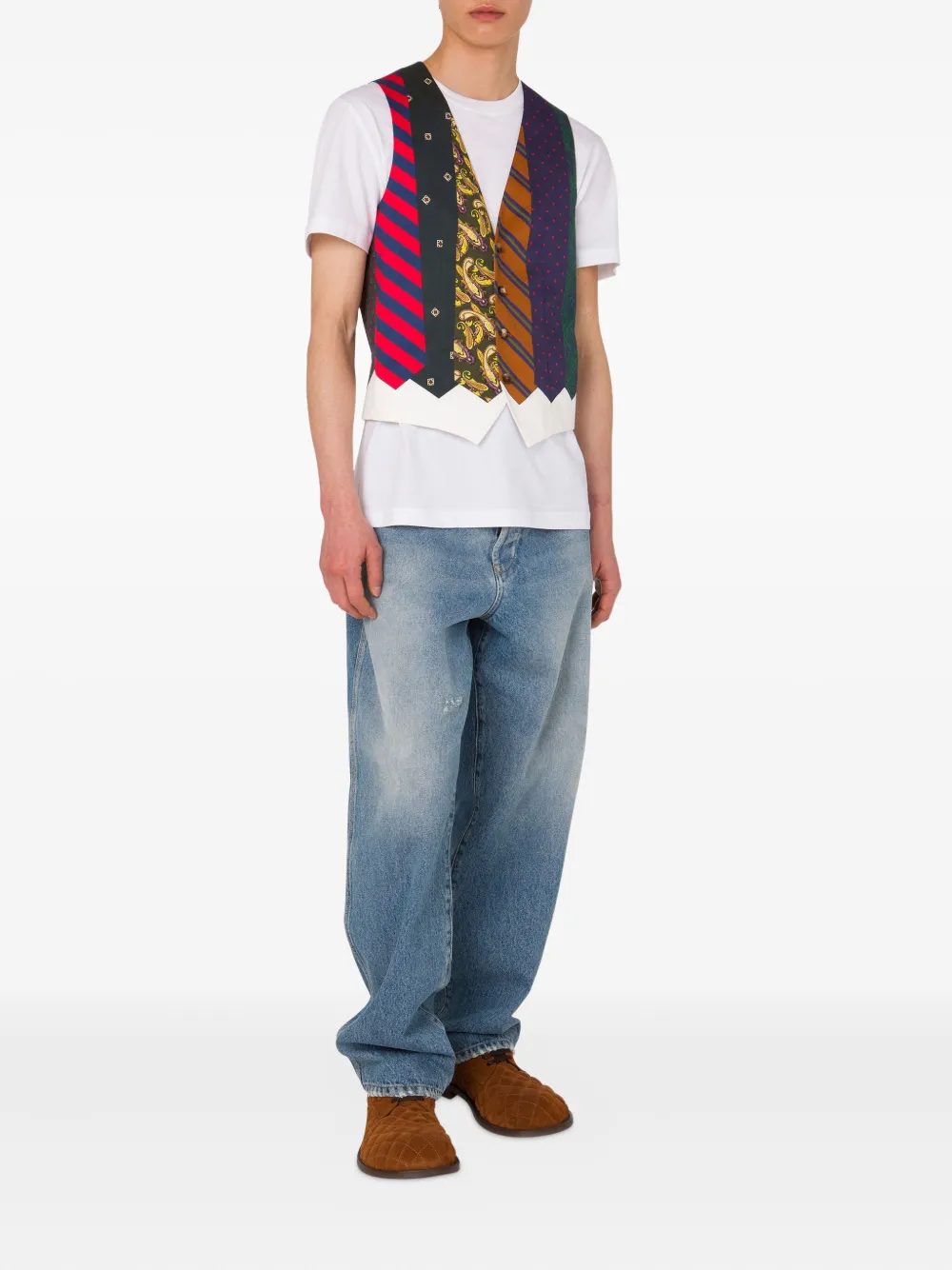 Moschino Gilet met patches Blauw