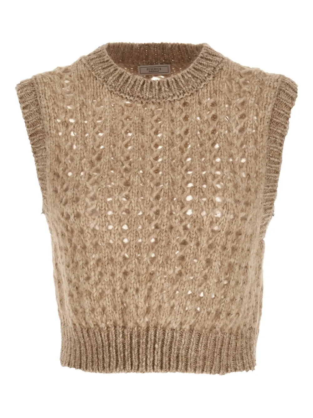 open-knit vest