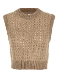 Peserico open-knit vest - Neutrals