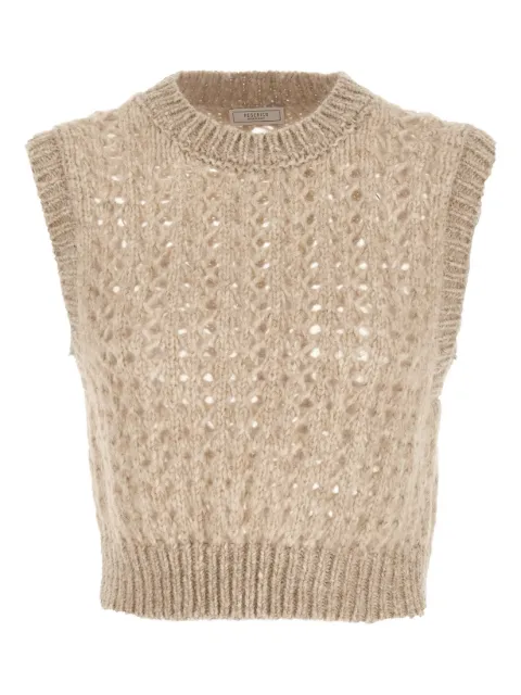 Peserico open-knit vest
