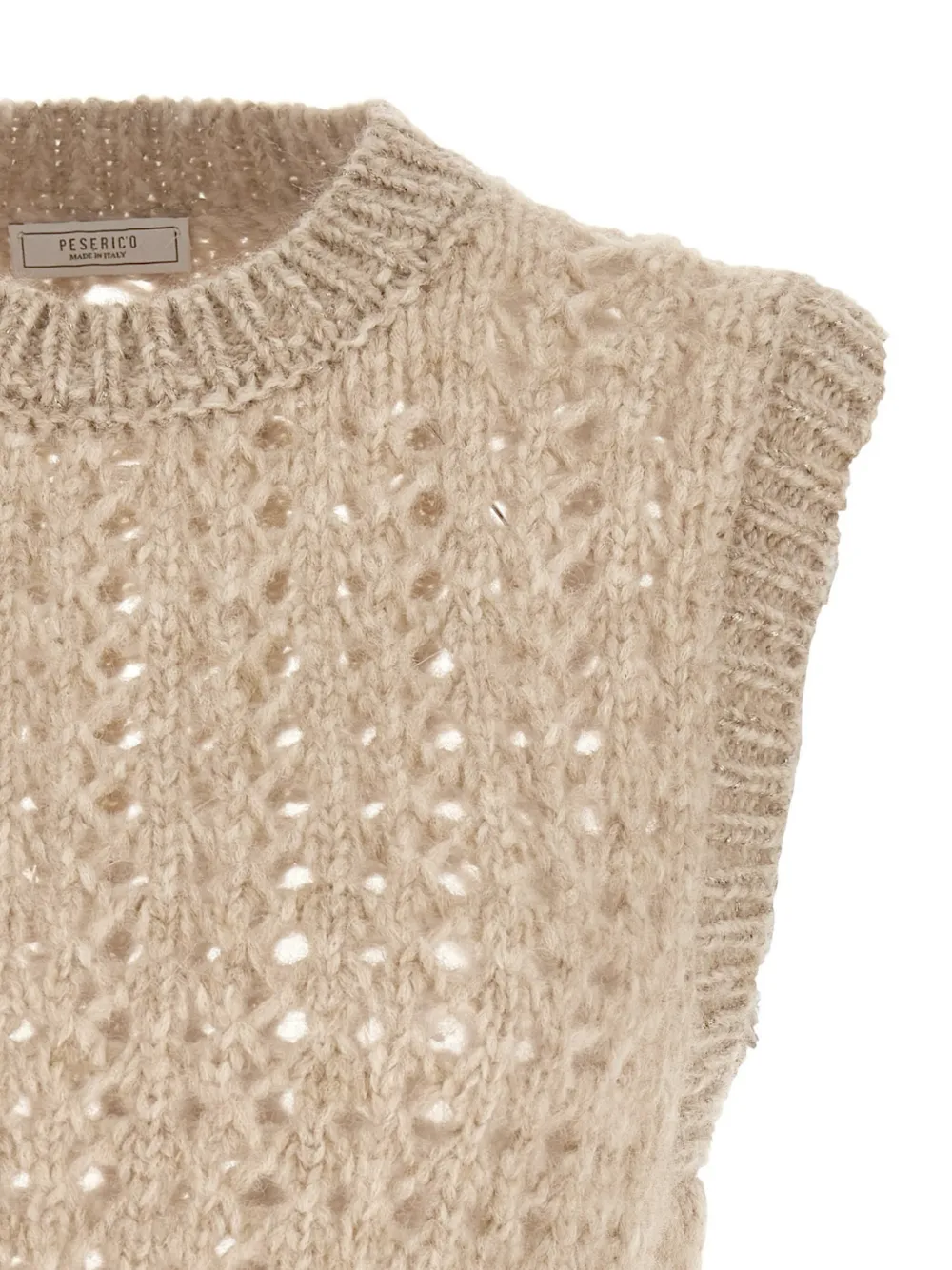  Peserico Open-knit Vest - Neutrals 