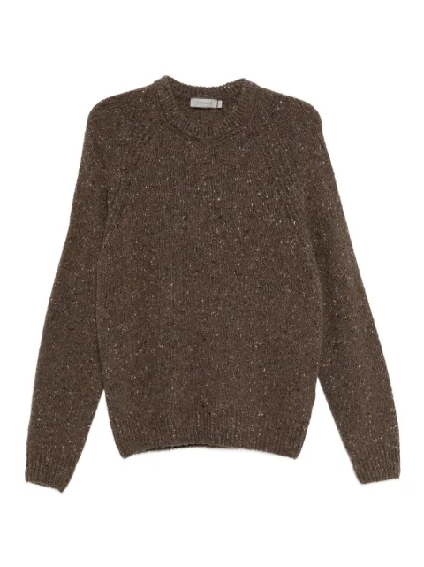 Canali speckled crew-neck sweater