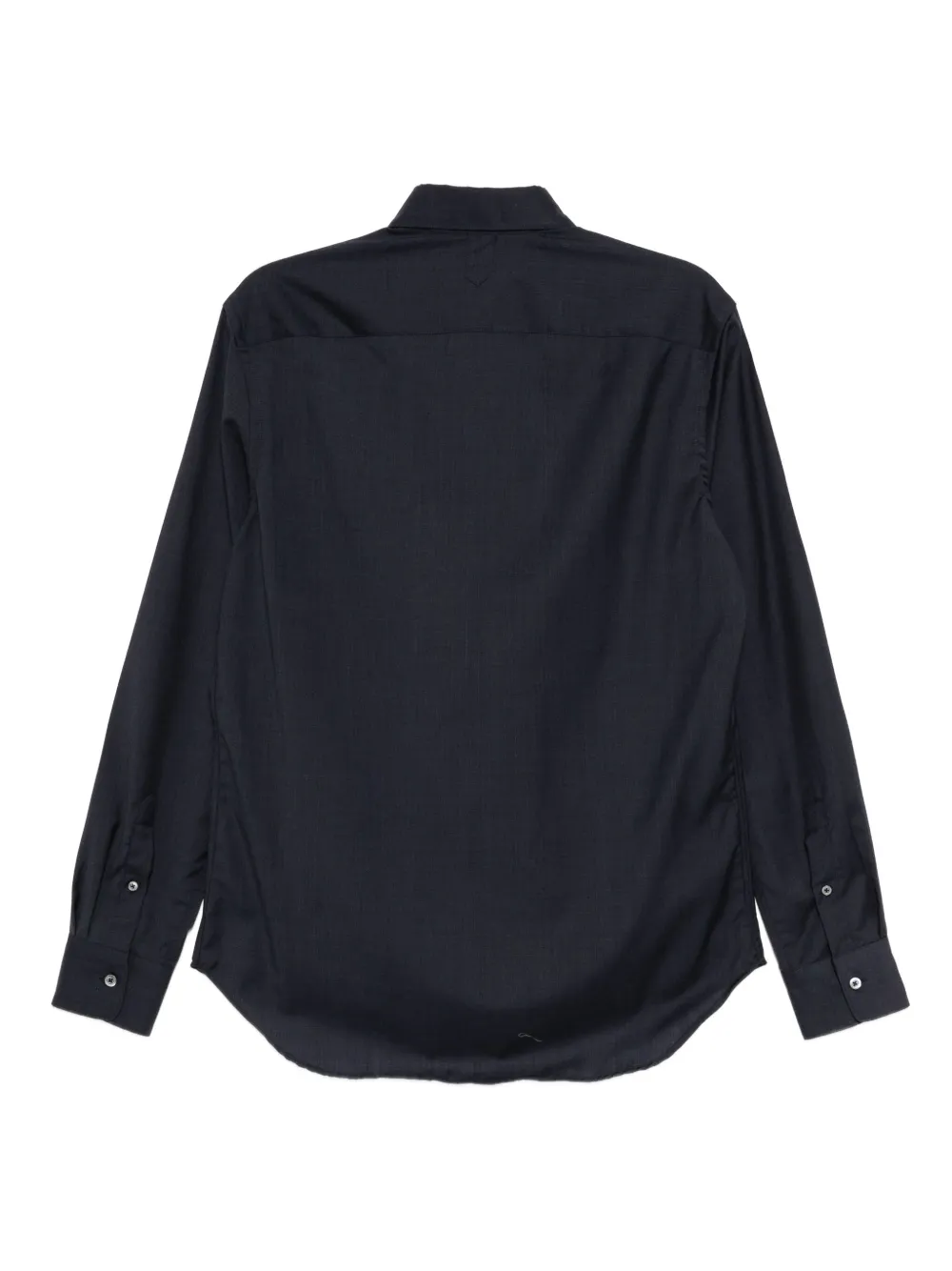 Canali Oxford wollen overhemd - Blauw