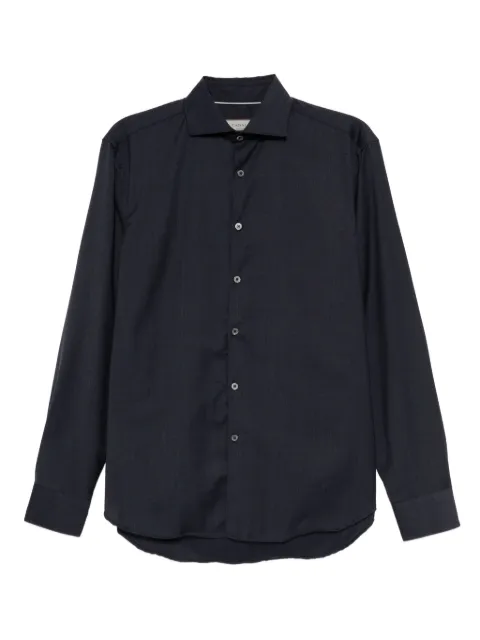 Canali オックスフォード ウールシャツ