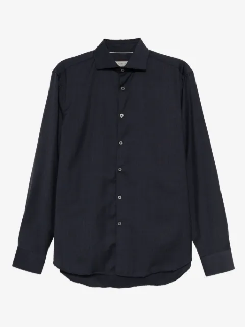 Canali oxford wool shirt