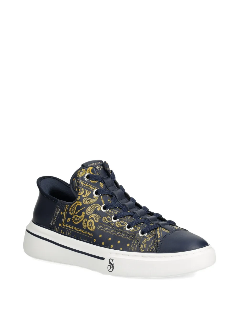 Skechers x Snoop Dogg paisley-print sneakers Blauw