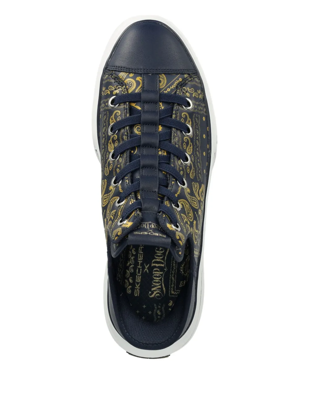 Skechers x Snoop Dogg paisley-print sneakers Blauw