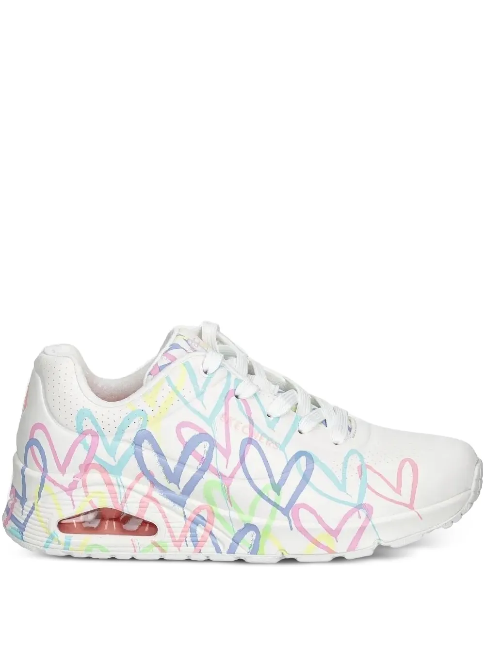 Skechers heart-print sneakers White