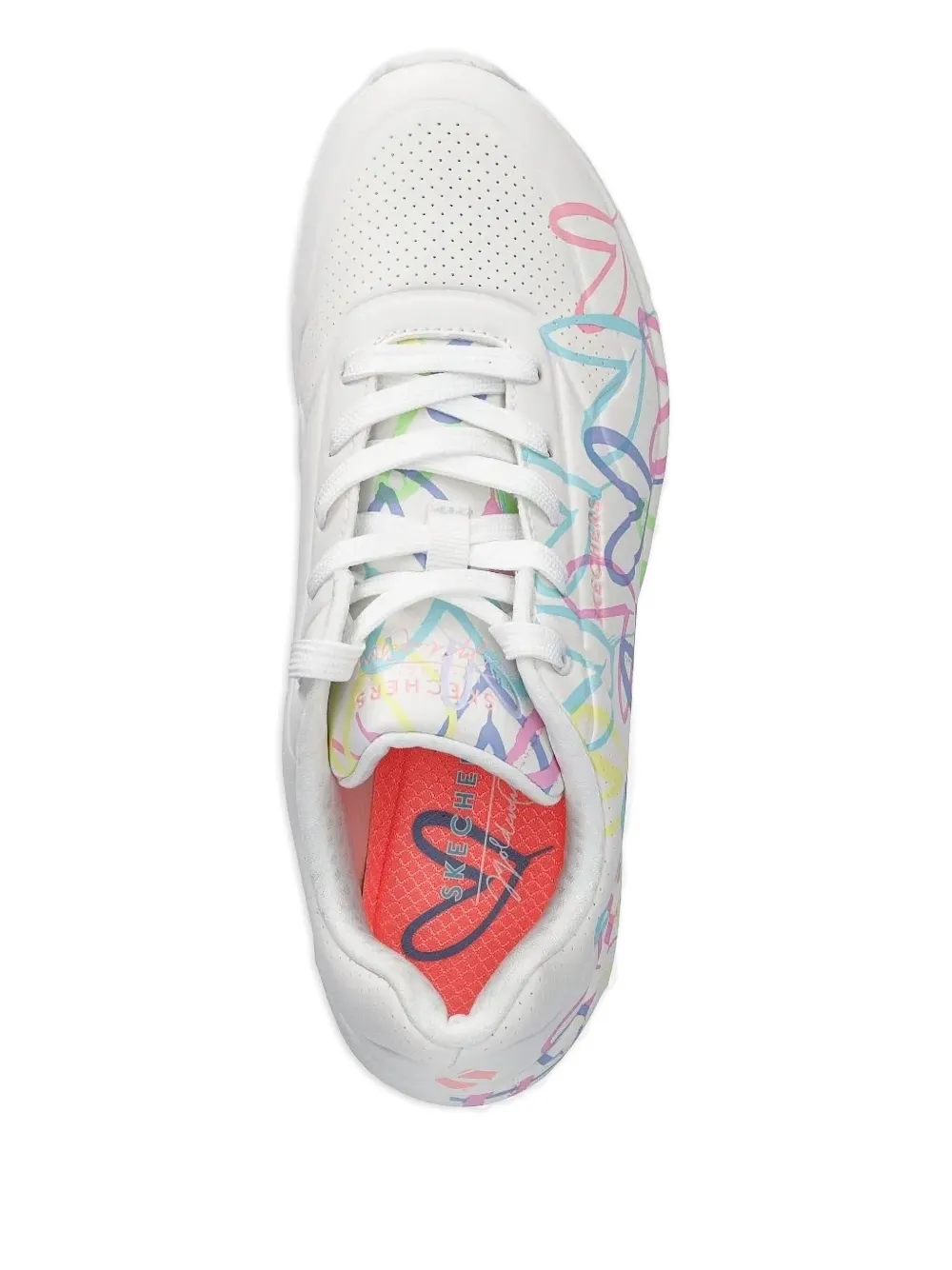 Skechers heart-print sneakers White