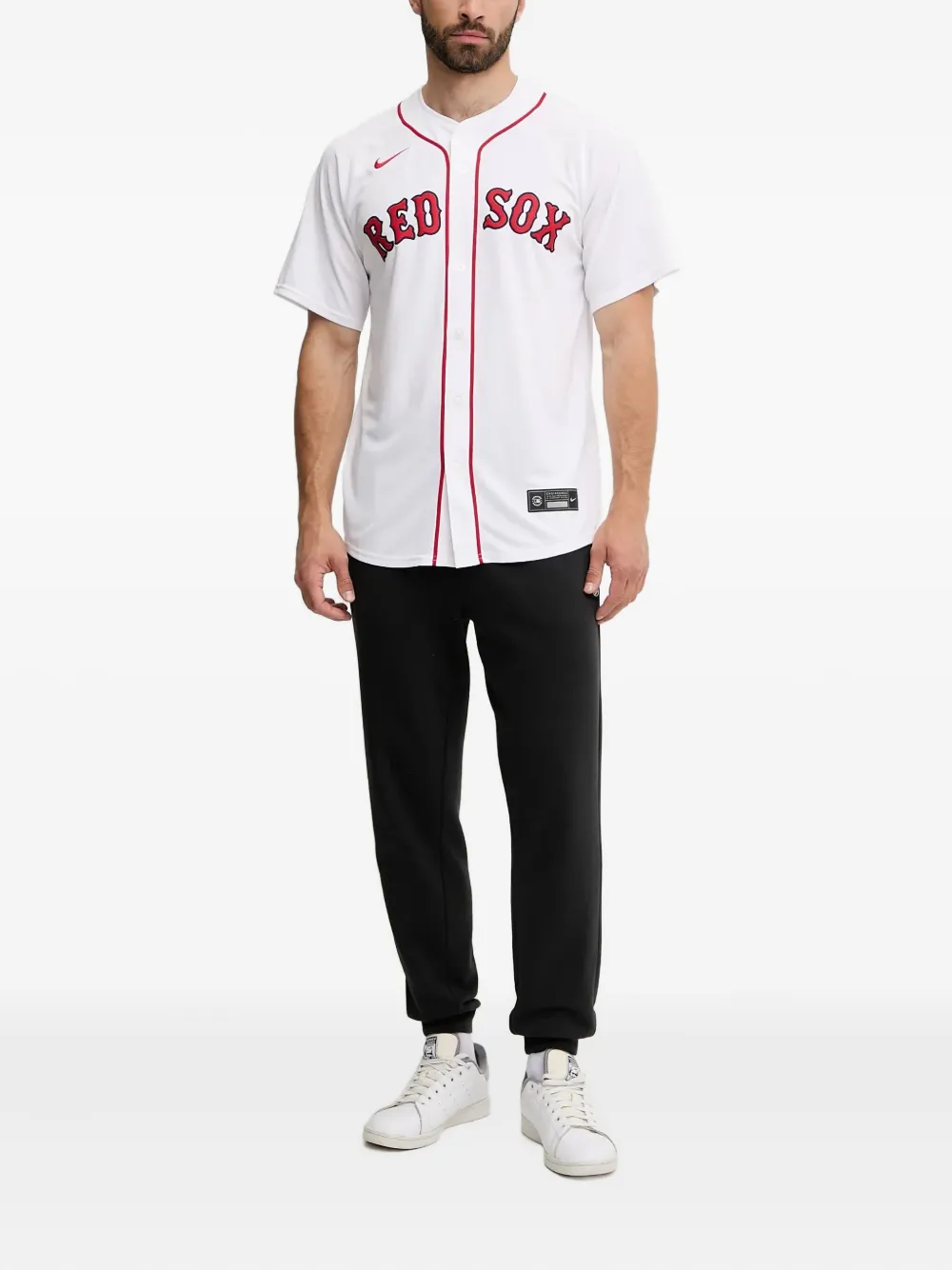 Nike x Boston Red Sox button-down honkbalshirt - Wit