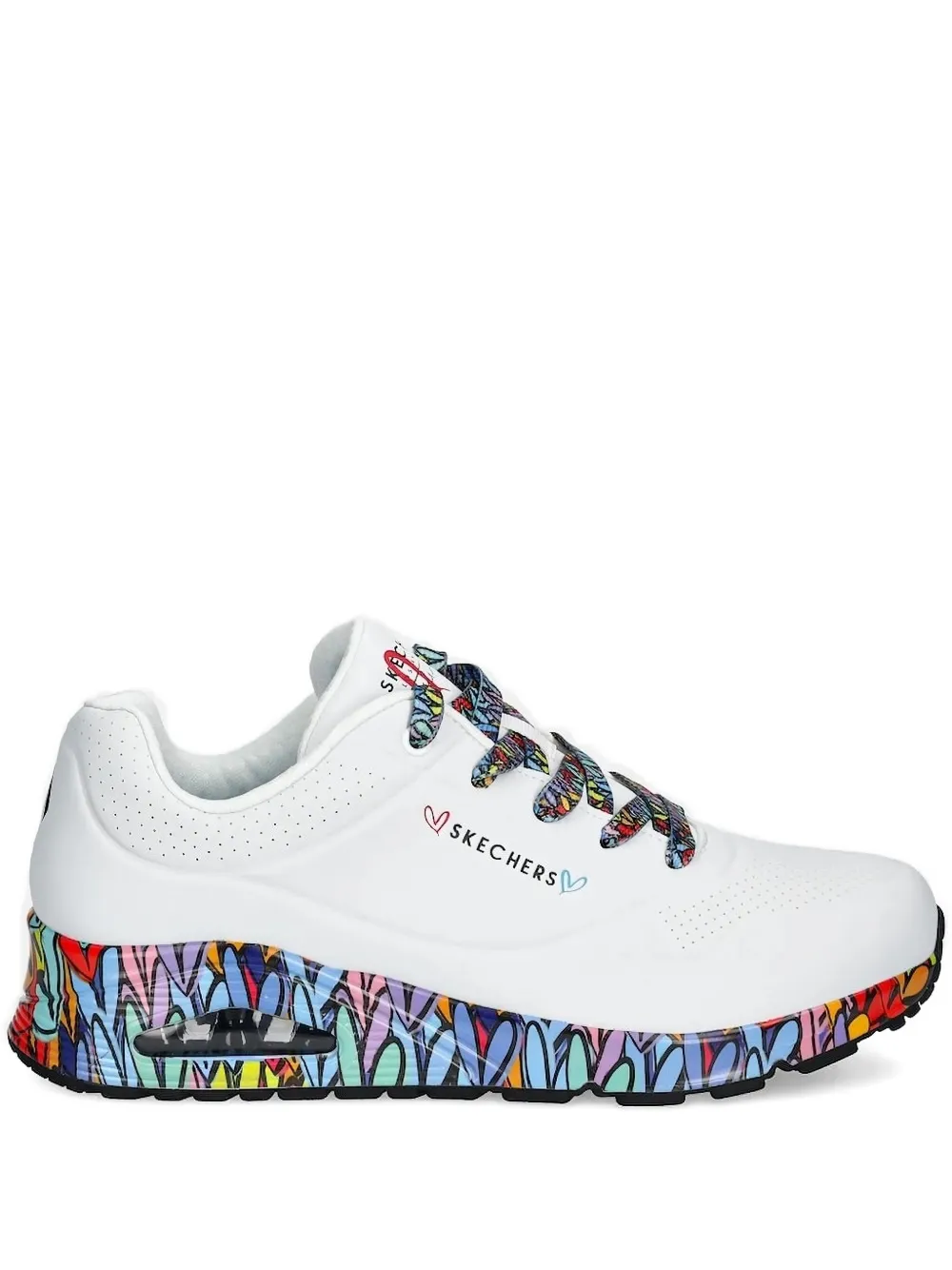 Skechers x JGoldcrown Ravaged Loveheart sneakers Wit