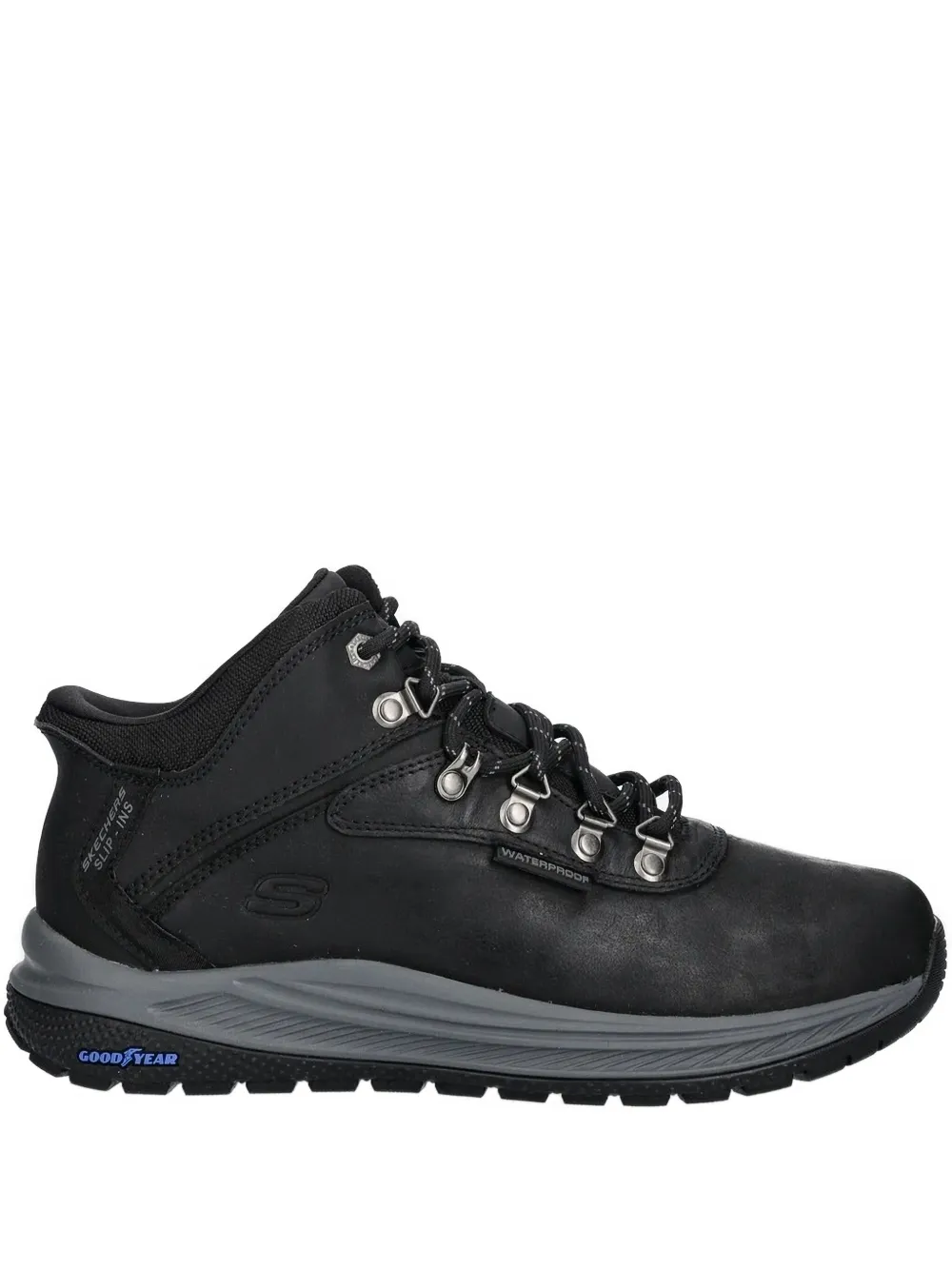 Skechers Meroe - Pikeman ウォータープルーフブーツ - ブラック Skechers Meroe - Pikeman ウォータープルーフブーツ - ブラック