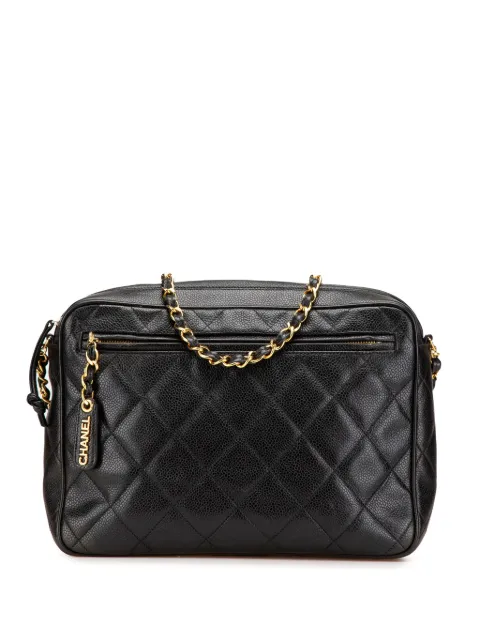 CHANEL Pre-Owned 1994-1996 CC Quilted Caviar Camera Bag crossbody bag