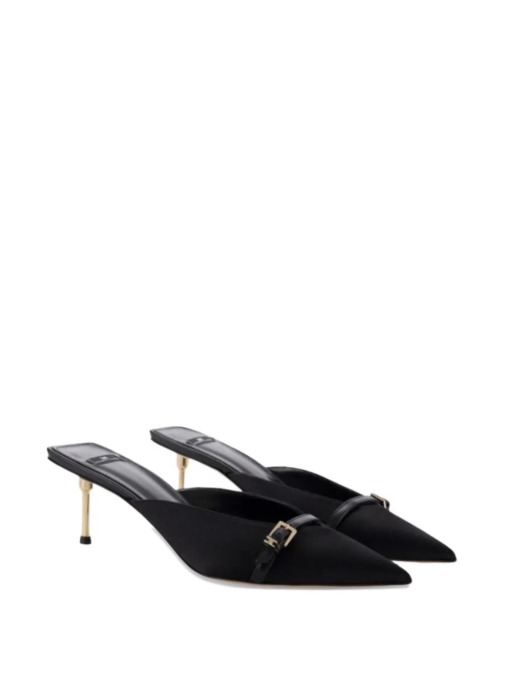 Elisabetta Franchi pointed-toe buckle shoes Zwart
