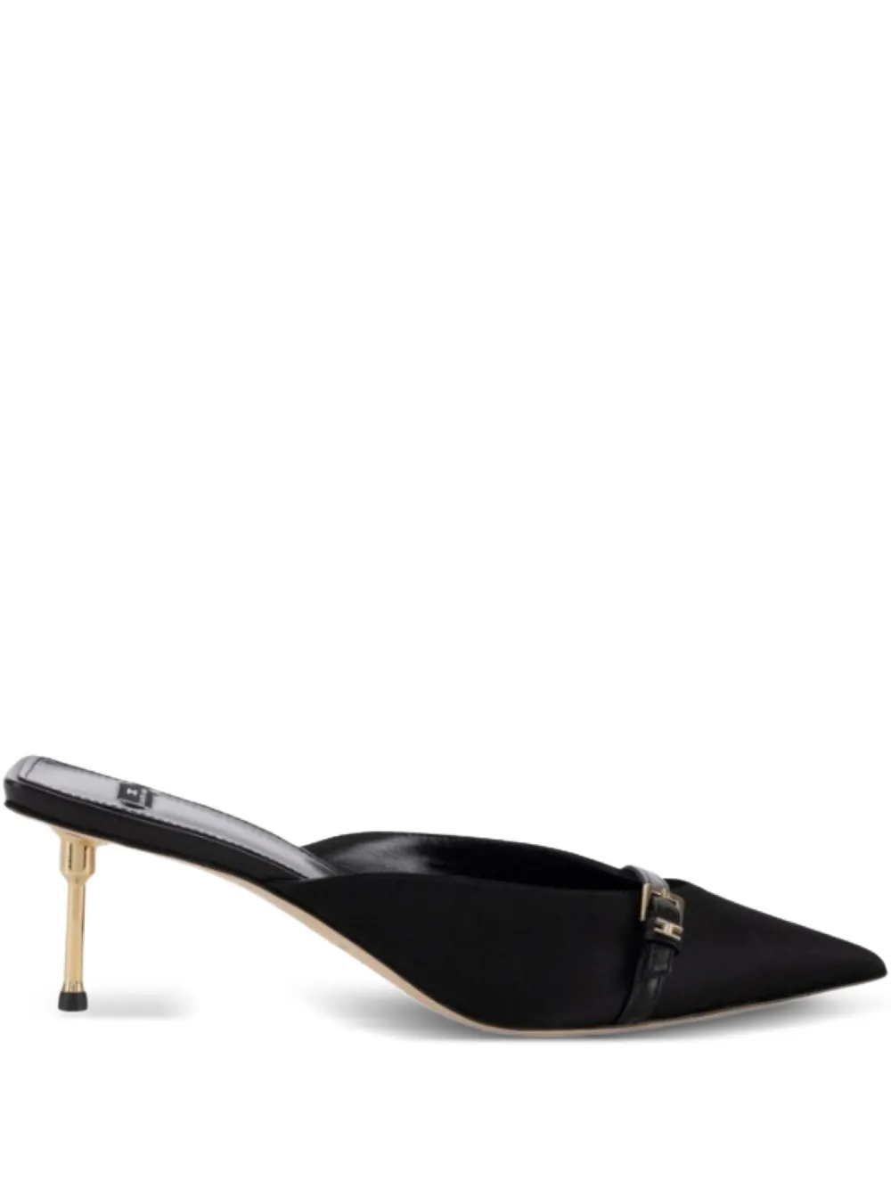 Elisabetta Franchi pointed-toe buckle shoes Zwart