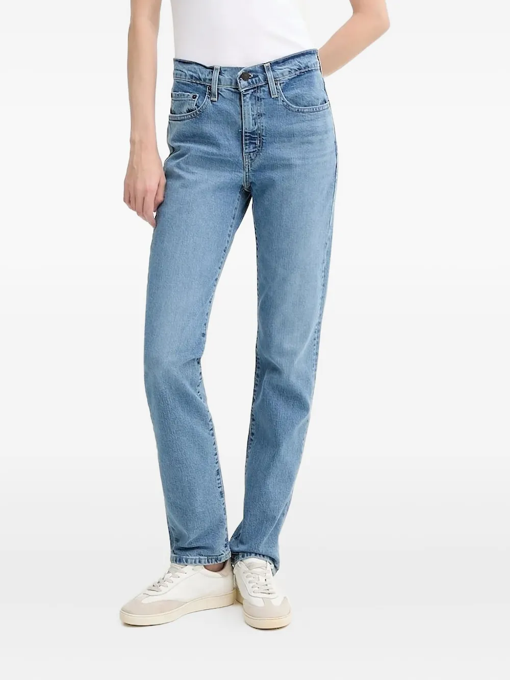 Levi's Denim jeans met contrasterende afwerking Blauw