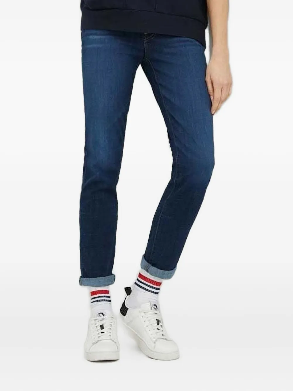 Levi's Denim jeans met contrasterende afwerking Blauw