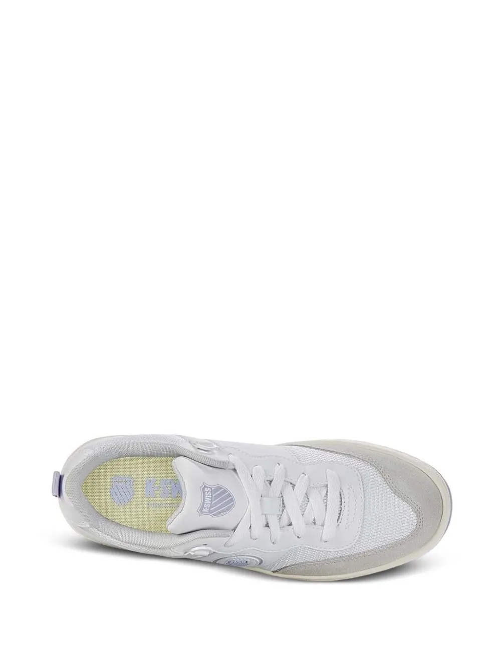K-Swiss mesh-panel leather sneakers White