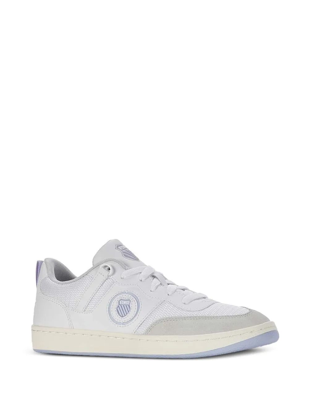 K-Swiss mesh-panel leather sneakers White