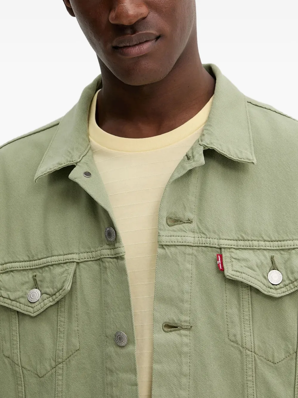 Levi's Button-fastening Denim Jacket In Green