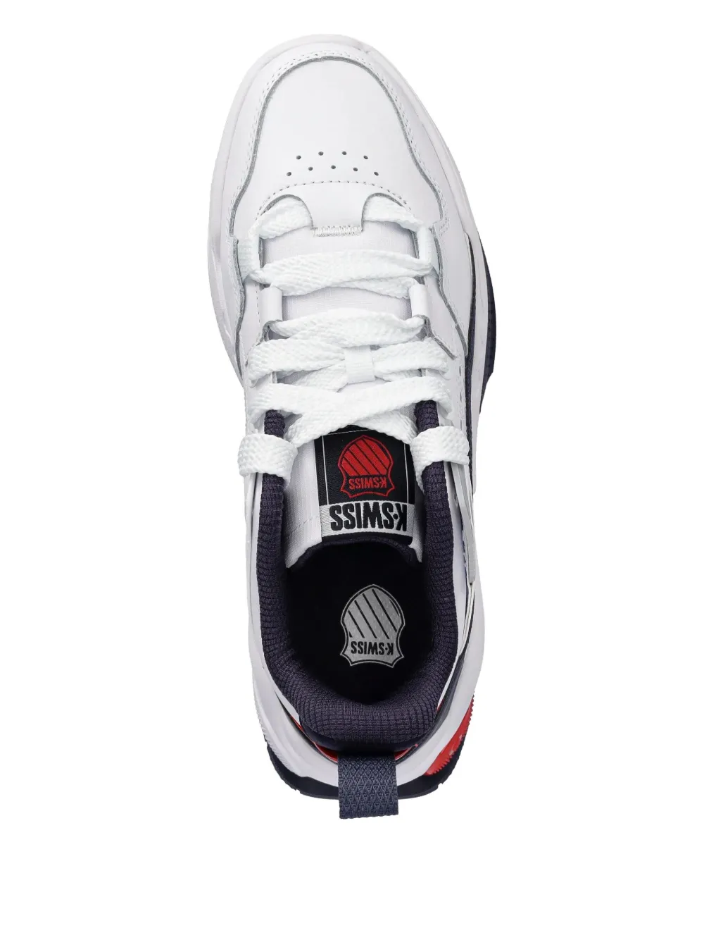 K-Swiss panelled lace-up sneakers Wit