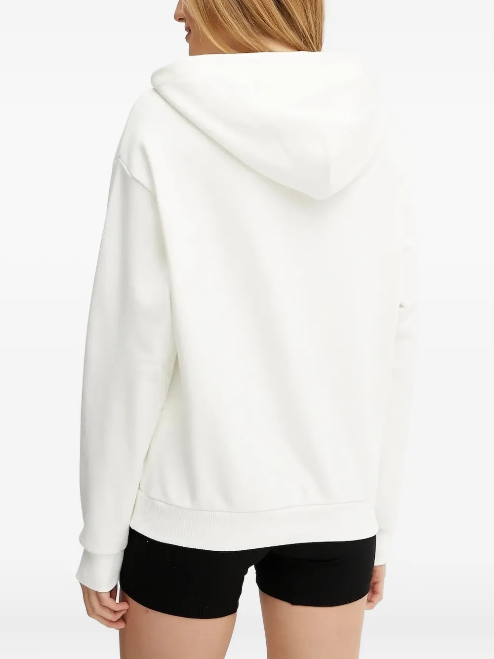 La Mania Hoodie met geborduurd logo - Wit